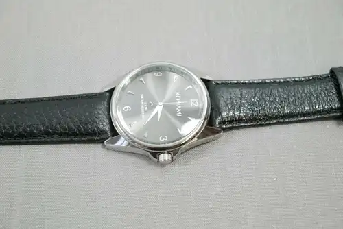 KONAMI Metal Year Solid Herrenuhr  schwarz Armbanduhr Uhr Watch Promo  (K57)