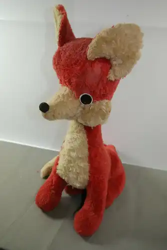 SANDMÄNNCHEN Herr Fuchs Plüsch  Sandmann DDR  60er J. ca.44cm  (K47)