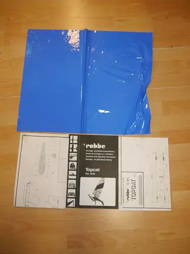 Robbe TOPCAT No. 1015 Segel Katamaran  1,35 m Plura Bootskörpern Modellbausatz