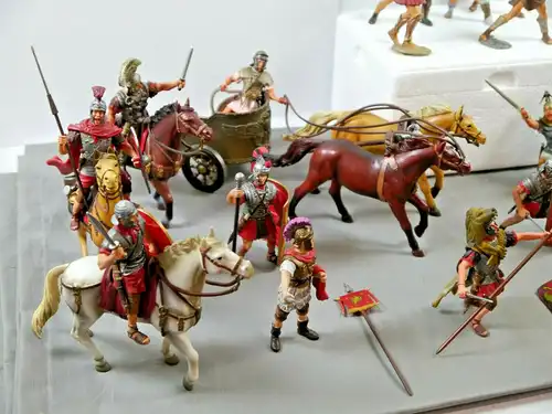 Revell Epixx Römer Gladiatoren Streitwagen Ballist 16 Figuren 5 Pferde u.a MF21