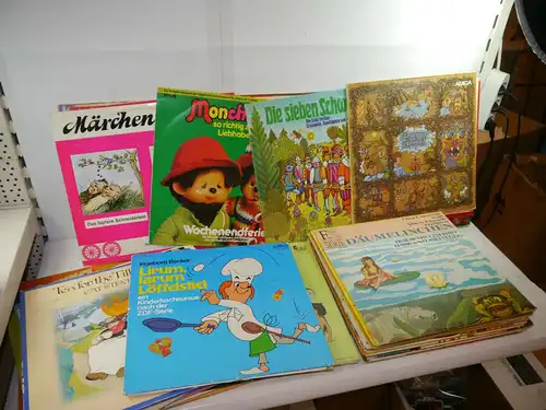 Konvolut 62 Hörspiel Kinder Schallplatten LP Europa Maritim Intercord u.a  (F28)