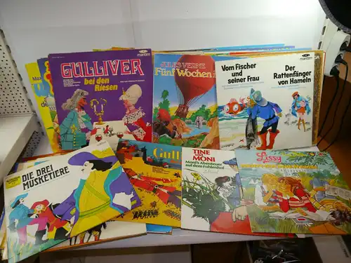 Konvolut 62 Hörspiel Kinder Schallplatten LP Europa Maritim Intercord u.a  (F28)