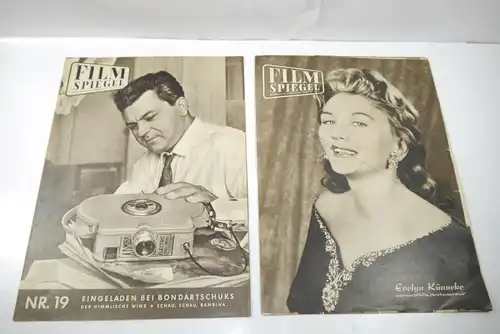 Film Spiegel 7 Hefte 1957 + 1959 Magazin Zeitung  Zustand : 2  MF13