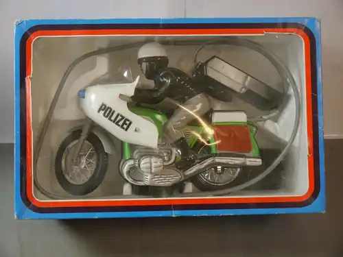 HUKI  BMW R75/6 Polizei Rennmotorrad mit Fernbedienung mit  OVP 1128  MF9