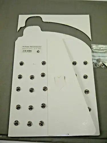 ZDF Mainzelmännchen 30 Pin´s Anstecker Verkaufsdisplay Edi Det Conni Anton K23