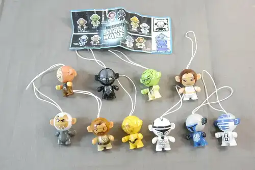 Star Wars Twistheads 10 Figuren komplett mit Beipackzettel K4