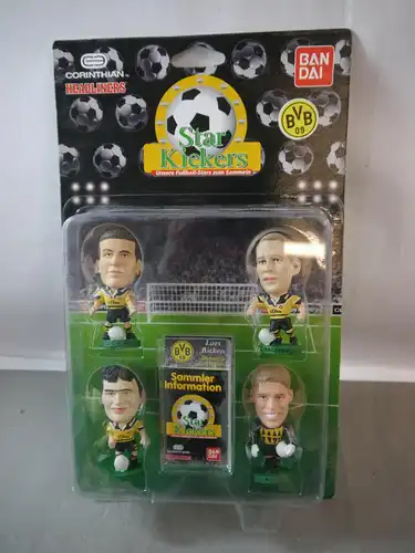 Bandai Star Kickers BVB Borussia Dortmund 4 Fußball Figuren OVP 1997 K19