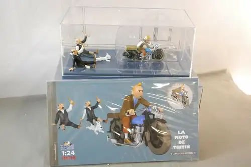 TIM & STRUPPI Tintin Motorad  aus König Ottokars Zepter  29970 Moulinsart 1/24