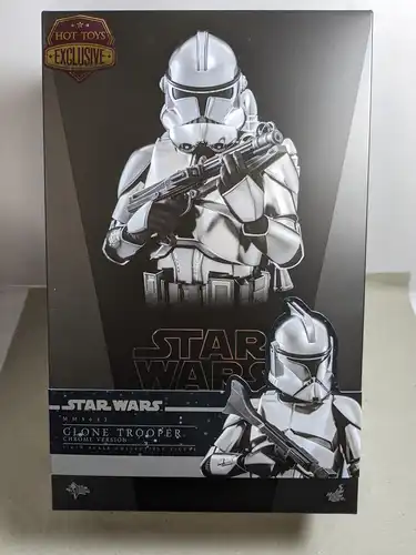 Hot Toys MMS643  Star Wars  Clone Trooper Chrome Version 30 cm 1:6 Scale   LAD