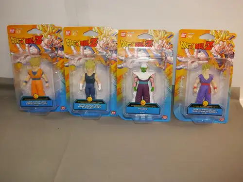 Dragon Ball 4 Figuren Soft Gohan Piccolo Vageta Goku 10cm Bandai KAB