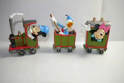 Disney Zug  Lokomotive Mickey Mouse Minie Mouse Pluto Donald Resin