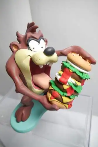 Looney Tunes TAZ eating Hamburger  Resin Figur ca. 14cm