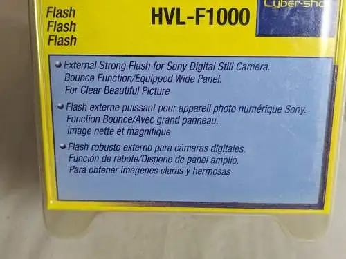 Sony Flash HVL-F1000 Cyber shot Blitz OVP K32