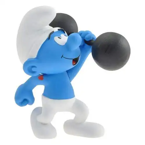 DIE SCHLÜMPFE Smurfs Hantel Hefty Schlumpf 15 cm Collectoys  KC