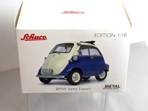 Schuco BMW Isetta Export blau grau  Edition  1/18  F12