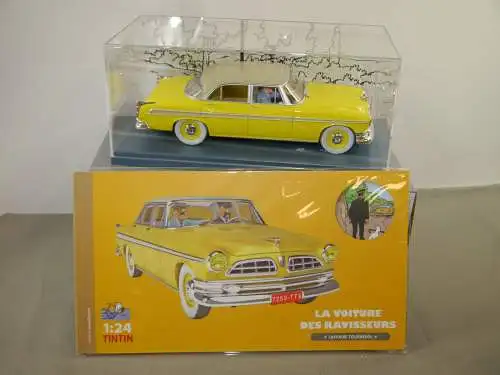 TIM & STRUPPI Tintin gelber Chrysler Modellauto 29939 Moulinsart 1/24