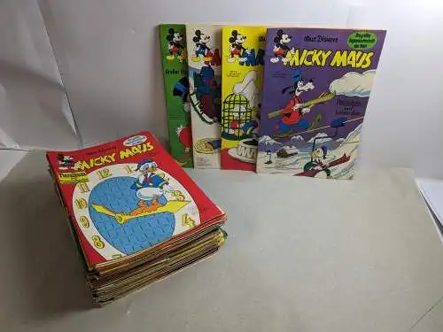 Micky Maus 1967 Nr. 1-52 mit Sammelmarken  Z : 1- / 3  Ehapa B5