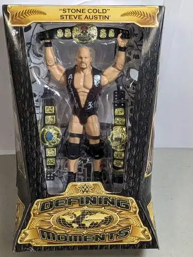 WWE Stone Cold  Steve Austin Defining Moments Actionfigur Mattel  CJK98 K11