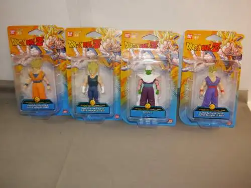 Dragon Ball 4 Figuren Soft Gohan Piccolo Vageta Goku 10cm Bandai KAB