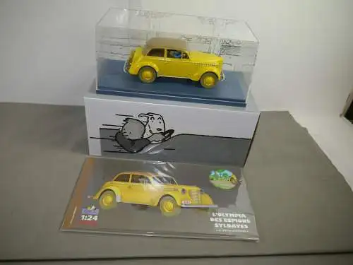 TIM & STRUPPI Tintin Opel Olympia Modellauto 29921 Moulinsart 1/24