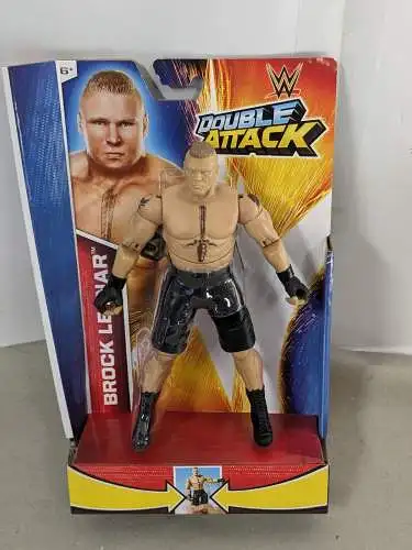 WWE  Double Attack Brock Lesnar  Actionfigur Mattel CDJ69  K22