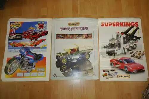 Matchbox 59 x  Werbeplakat Superkings + Yesteryear +  Action 60x42cm   F3