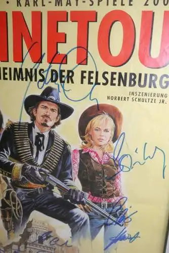 Bad Segeberg Winnetou Karl May Spiele 2005 signiert Plakat Poster 42 x 30cm  F27