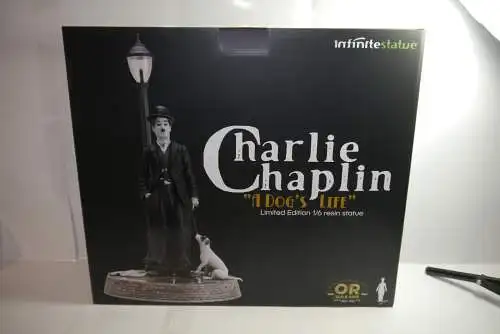 Charlie Chaplin A Dog´s Life Old &RARE  40cm  RESIN STATUE Infinite Statue   LAD