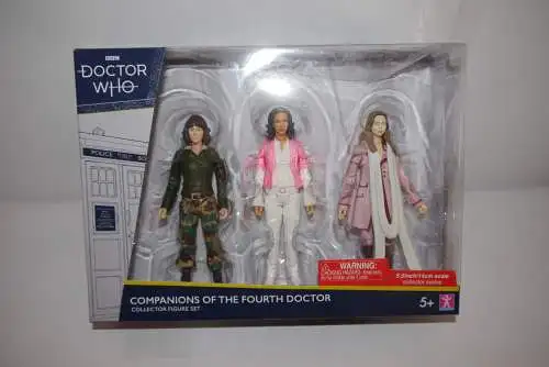 BBC Doctor Who 3er-Pack Companions of the Fourth Doctors 14 cm OAC