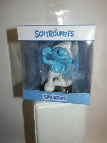 SCHLÜMPFE Schlumpf  Smurfs Hefty Schlumpf 11cm Blue Resin Puppy 700105  KBB