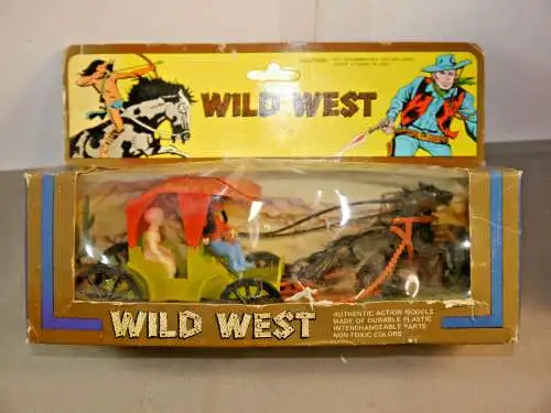 Star Toys 4 x  Wild West Kutschen Postkustsche VINTAGE  Hong Kong   (K39)
