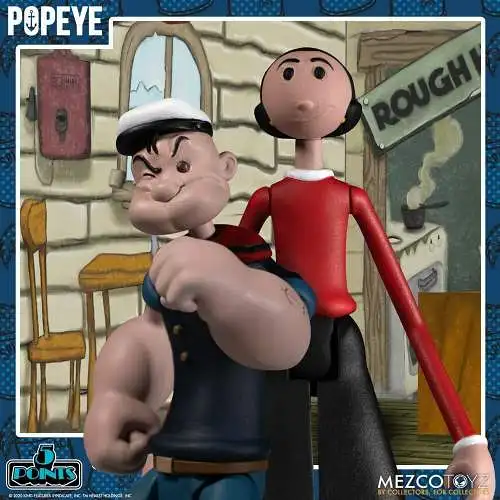 Popeye 5 Points  Deluxe Box Set  Actionfiguren 9 cm Mezco KAE