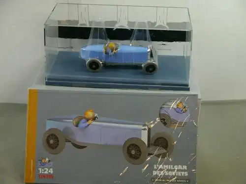 TIM & STRUPPI Tintin Soviet Amilcar blau  Modellauto 29909 Moulinsart 1/24