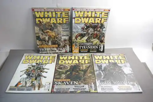 White Dwarf Jahr 2009 / 10 5 x Magazin Nr. 166-169 Tabletop Games Workshop  W23