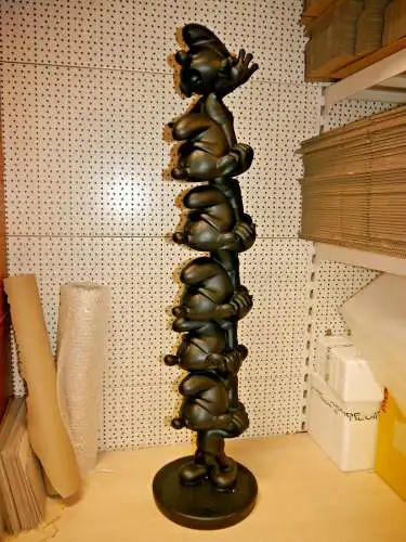 DIE SCHLÜMPFE Smurfs Schlumpf Turm Black 100 cm Collector Collection lim./ 20 St
