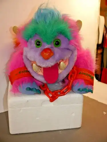 MY Pet Monster Wogster mit Kette Handschellen 1986 AmToy (K7)