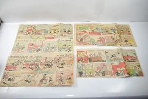 Walt Disney DONALD DUCK Newspaper 5 Comic Strip´s von 1960  halbe Seiten MF16G
