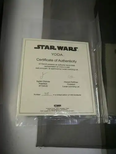 Attakus Star Wars Yoda  53 cm Neu lim. 500 Stück  (L)