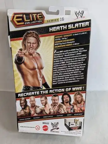 WWE Elite #16 Heath Slater  Actionfigur Mattel W6533   K32
