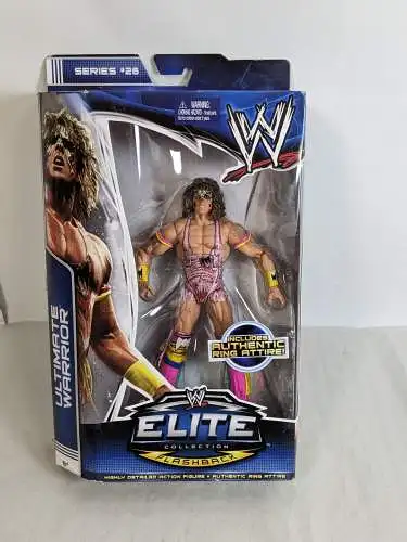 WWE Elite #26 Ultimate Warrior  Actionfigur Mattel  BHJ88   K32