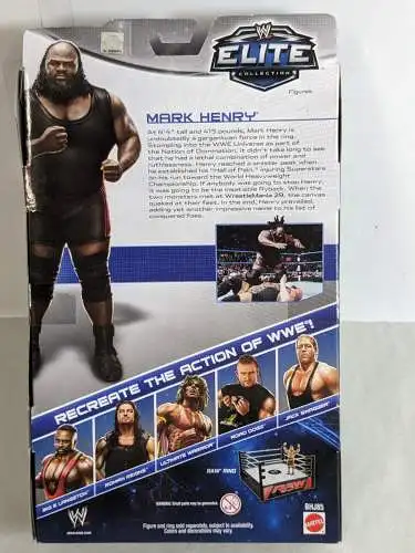 WWE Elite #26 Mark Henry inc. T-Shirt  Actionfigur Mattel  BHJ85   K32