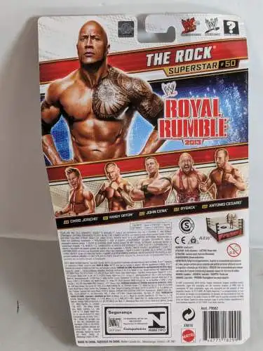 WWE #50  The Rock Royal Rumble 2013 ca. 17cm  Actionfigur Mattel X9819 K9