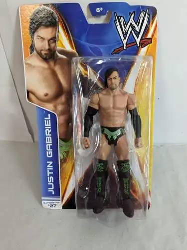 WWE #27  Justin Gabriel ca. 17cm  Actionfigur Mattel BHM06  K9