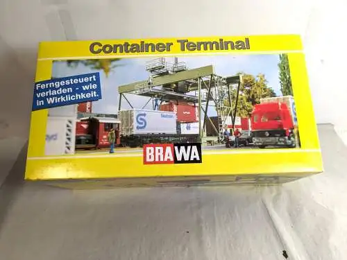 Brawa  1162 H0 Container Terminal Ferngesteuert verladen mit OVP   F16