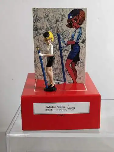 Natascha mit Bleistift PIXI 6669 Metall Figur Set lim.