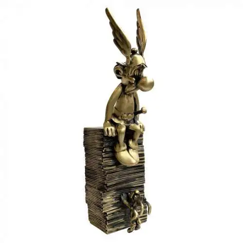 Asterix mit Bücherstapel  Bronze  20cm PIXI 2339 Lim. 200 Stück