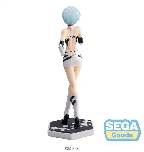 sega Evangelion  Luminasta Racing Rei Ayanami Pit Walk 21 cm   2P