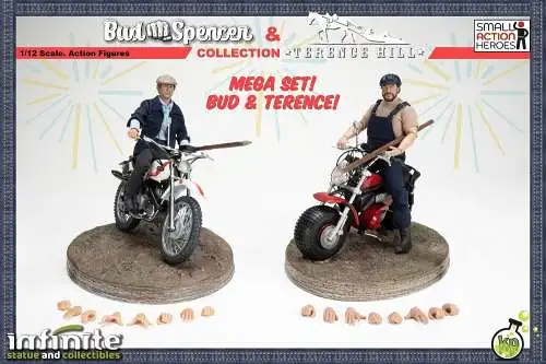 Bud Spencer & Terence Hill Collection Mega Set Buggy  / Cycle   Infinite Statue