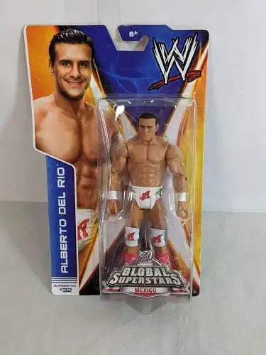 WWE #32 Alberto del Rio   ca. 17cm  Actionfigur Mattel BHM11   K17