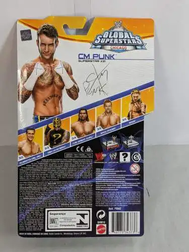 WWE #31 CM Punk  ca. 17cm  Actionfigur Mattel BHM10   K17